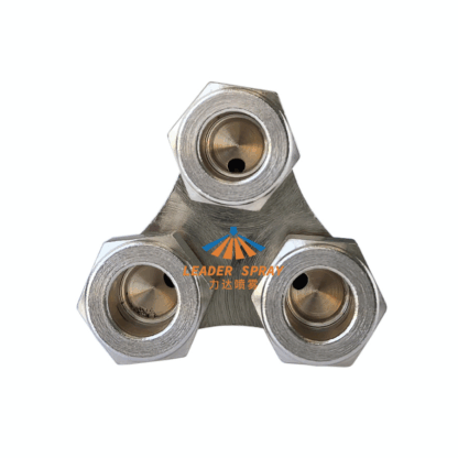 One Inlet Three (Four) Outlet High Pressure Cooling System 3/8" (9.52mm) Pipe Connector, Brass Plated Mist Three Four-Way Ferrule Hose Tube Joints Fitting — изображение 4