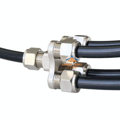 One Inlet Three (Four) Outlet High Pressure Cooling System 3/8" (9.52mm) Pipe Connector, Brass Plated Mist Three Four-Way Ferrule Hose Tube Joints Fitting — изображение 6