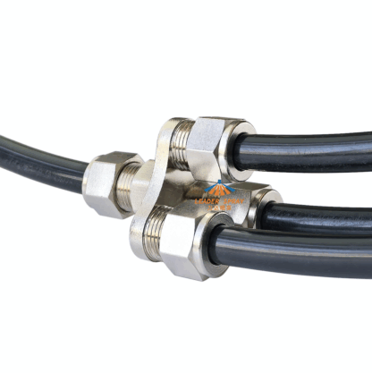 One Inlet Three (Four) Outlet High Pressure Cooling System 3/8" (9.52mm) Pipe Connector, Brass Plated Mist Three Four-Way Ferrule Hose Tube Joints Fitting — изображение 7