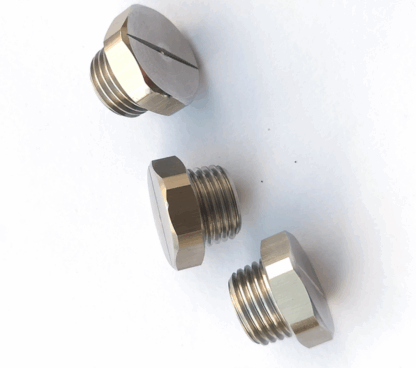 1/8", 1/4" short button type brass stainless steel flat fan jet spray nozzle — изображение 5