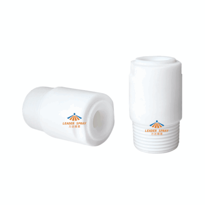 Teflon ptfe cone nozzle PFA ETFE corrosion resistant, strong acid and alkali resistant anti clog solid full cone spray jet — изображение 5
