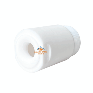 Teflon ptfe cone nozzle PFA ETFE corrosion resistant, strong acid and alkali resistant anti clog solid full cone spray jet