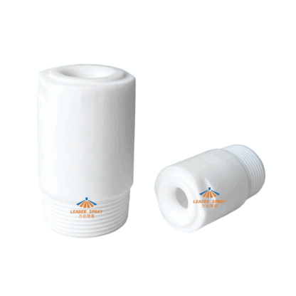 Teflon ptfe cone nozzle PFA ETFE corrosion resistant, strong acid and alkali resistant anti clog solid full cone spray jet — изображение 2