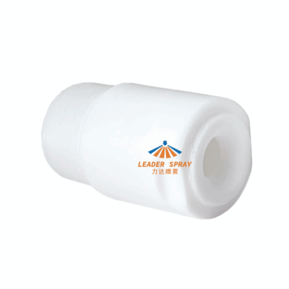 Teflon ptfe cone nozzle PFA ETFE corrosion resistant, strong acid and alkali resistant anti clog solid full cone spray jet — изображение 4