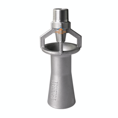 SS stainless steel eductor 1/4",3/8",1/2",3/4",1",1-1/2" and 2" female trumpet/horn/bugle water tank liquid venturi mixing jet spray nozzle — изображение 2