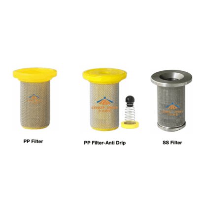 Removable Plant Protection Spray Nozzle Strainer, Agricultural Pesticide Spraying Machine Nozzle Filter, Stainless steel Plastic PP Jet Anti Drip Filter Screen