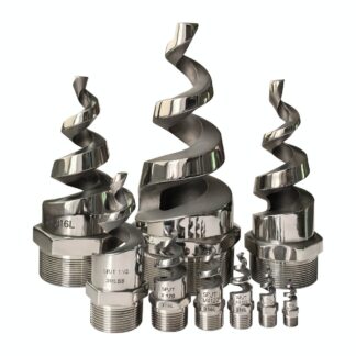 Stainless steel Boat Vessel desulfurization 316SS umbrella wash spraying fire protection helix screw helical spjt spiral nozzle