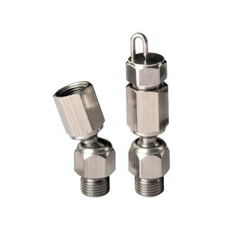 1/8x1/8 inch universal joint mist fittings 304 stainless steel external to internal adjustable ball swivel connector