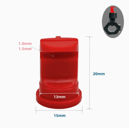 1/2" 3/4 inch Pipe clip Plastic/PP flooldjet quick release and removable K/W wide angle flood jet flat fan spray nozzle — изображение 2