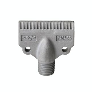 Y767 SS Windjet, 1/4 inch Stainless Steel Air Nozzle, Max 50 bar Compressed Gas Air Spraying, Leader Spray New Condition Air Curtain Jet