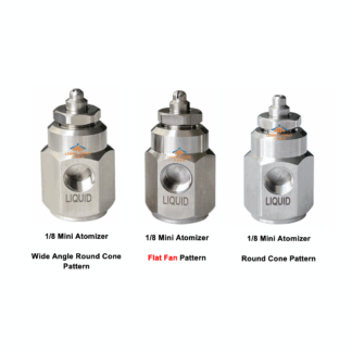 1/8 inch air atomizing stainless steel liquid air mixing fog sprayer nozzle