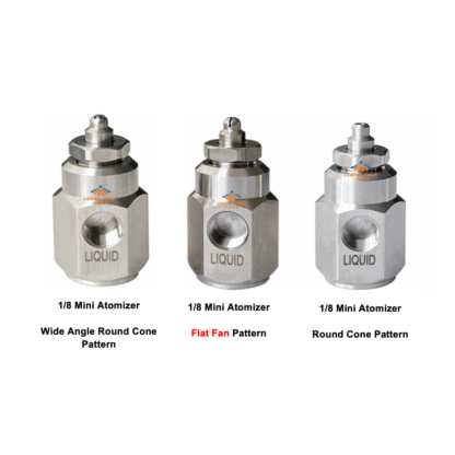 1/8 inch air atomizing stainless steel liquid air mixing fog sprayer nozzle