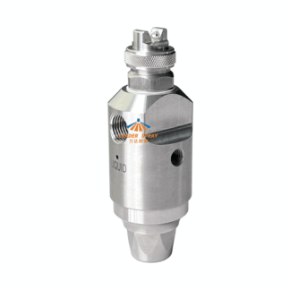 Automatic electronic control three-fluid anti drip air liquid mixing needle adjustable JAU DJ gas-driven fog atomizer jet nozzle