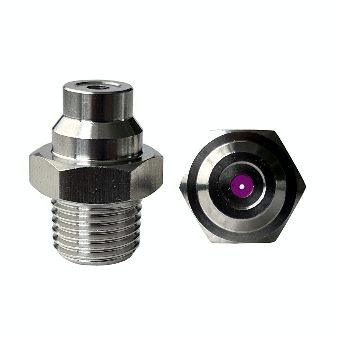 High pressure needle nozzle 316SS ruby ceramic spray paper cutting swing clean linear liquid column stream line nozzle