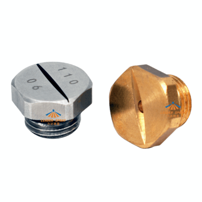 1/8", 1/4" short button type brass stainless steel flat fan jet spray nozzle — изображение 4