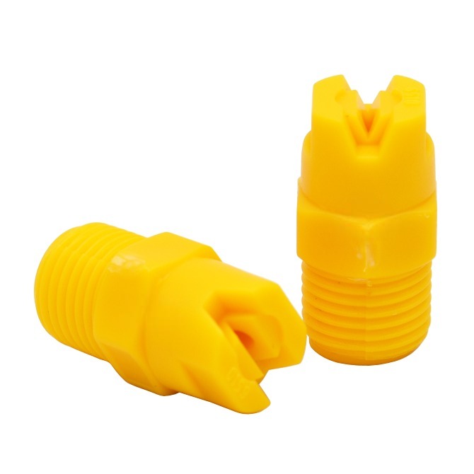 1/8", 1/4", 3/8", 1/2" Yellow plastic PP 6510 6520 6530 CCKY spray flat fan nozzle — изображение 2