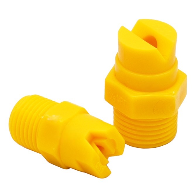 1/8", 1/4", 3/8", 1/2" Yellow plastic PP 6510 6520 6530 CCKY spray flat fan nozzle — изображение 4