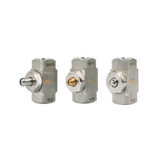 1/8 inch Mini type siphon pressure non-adjustable flat fan wide angle round air atomizing mist fog spraying nozzle
