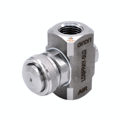1/4" Non-adjustable stainless steel Siphon/pressure external/internal air and liquid mixing air atomizing fog nozzle — изображение 5