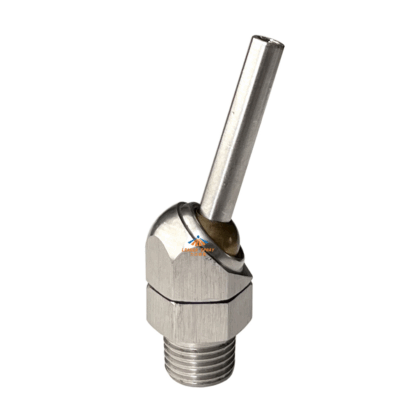 360 degree Horizontal adjustable rotating spray water cutter drill machining process double-section universal cooling nozzle — изображение 3