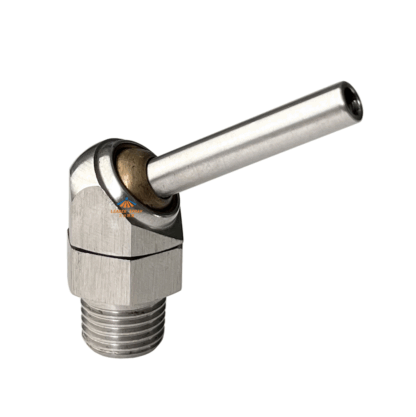 360 degree Horizontal adjustable rotating spray water cutter drill machining process double-section universal cooling nozzle — изображение 4
