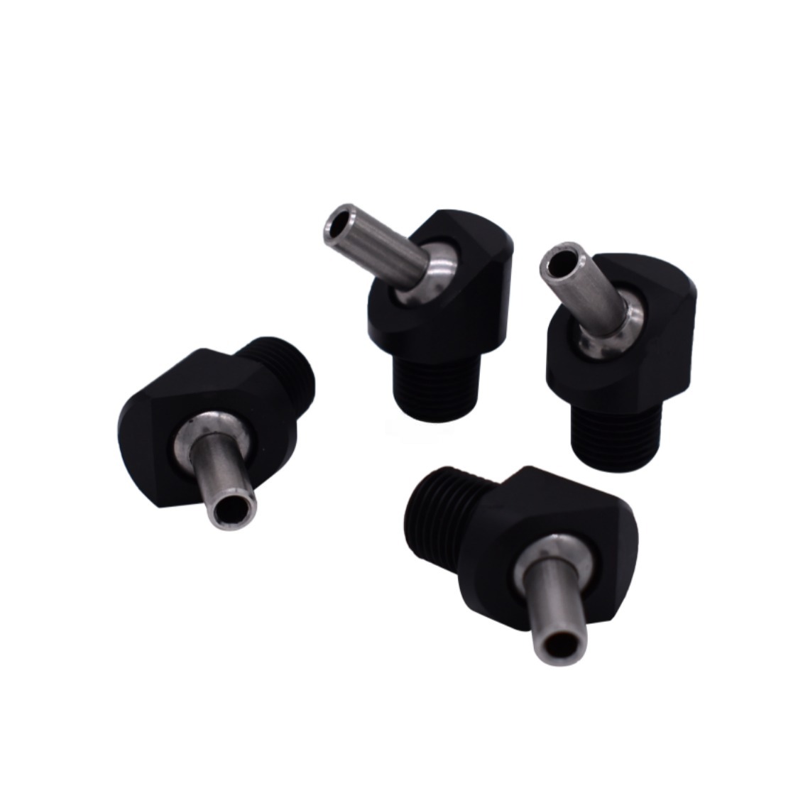 Plastic body stainless steel tube 1/8 inch thread low pressure machine universal spray cooling coolant nozzle — изображение 2