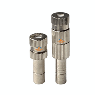 Quick connect release slip lock brass plated CT low pressure cooling humidification disinfectants micro mist nozzle