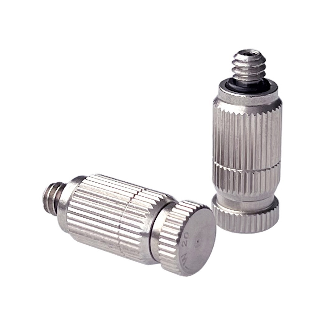 SS stainless steel mist nozzle BLD with 3/16unc, 10/24unc thread anti-drip removable & cleanable high pressure fine fog spray — изображение 3