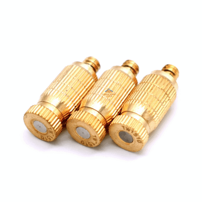 Brass mist spray ALD anti-drip removable & cleanable design low pressure or high pressure micro humidification fog nozzle — изображение 4
