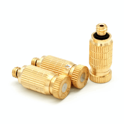 Brass mist spray ALD anti-drip removable & cleanable design low pressure or high pressure micro humidification fog nozzle — изображение 3