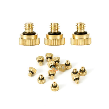 KT low pressure 10/24unc, 3/16unc, 12/24unc, M5 brass spray tip head short body full micro cone cooling humidification mist nozzle — изображение 5