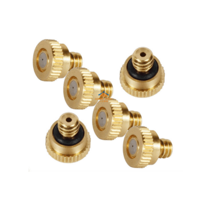 KT low pressure 10/24unc, 3/16unc, 12/24unc, M5 brass spray tip head short body full micro cone cooling humidification mist nozzle — изображение 6