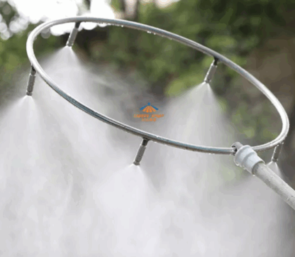 Mist spray O ring stainless steel high pressure fog cooling system 12",14",16",18" misting fitting connector — изображение 6