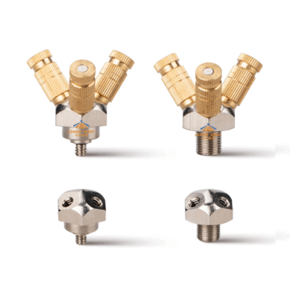 Mist cooling fittings high pressure 3/8" 3 sprayer, 4 sprayer, 5 sprayer 6 sprayer connector base — изображение 5