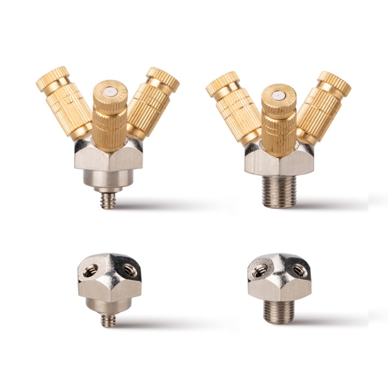 Mist cooling fittings high pressure 3/8" 3 sprayer, 4 sprayer, 5 sprayer 6 sprayer connector base — изображение 5