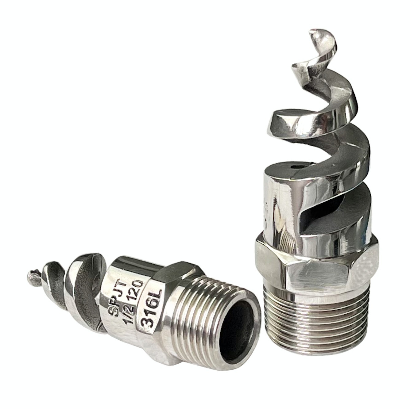 Stainless steel Boat Vessel desulfurization 316SS umbrella wash spraying fire protection helix screw helical spjt spiral nozzle — изображение 3