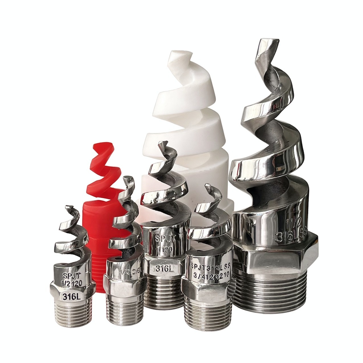 Stainless steel Boat Vessel desulfurization 316SS umbrella wash spraying fire protection helix screw helical spjt spiral nozzle — изображение 6