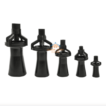 1/4",3/8",1/2",3/4",1",1-1/2" PP plastic trumpet/horn/bugle water tank liquid venturi mixing eductor spray nozzle — изображение 2