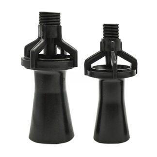 1/4",3/8",1/2",3/4",1",1-1/2" PP plastic trumpet/horn/bugle water tank liquid venturi mixing eductor spray nozzle