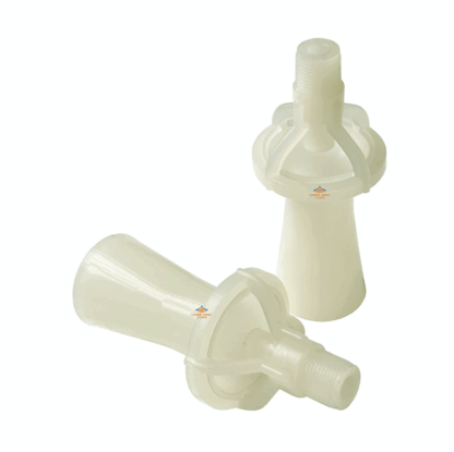PVDF mixing liquid water 1/4",3/8" bugle water tank liquid venturi eductor spray nozzle — изображение 3
