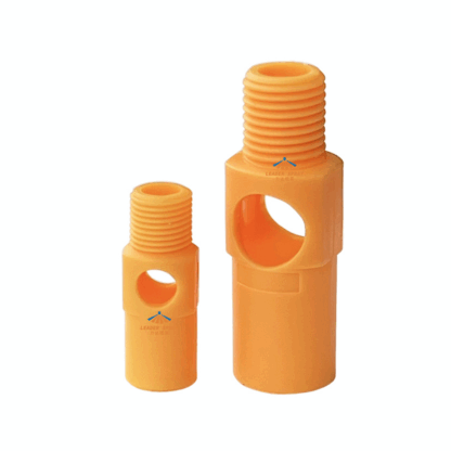 1/8(1/4) inch M003 PP Orange grey color plastic mini tank liquid venturi mixing eductor spray nozzle — изображение 2