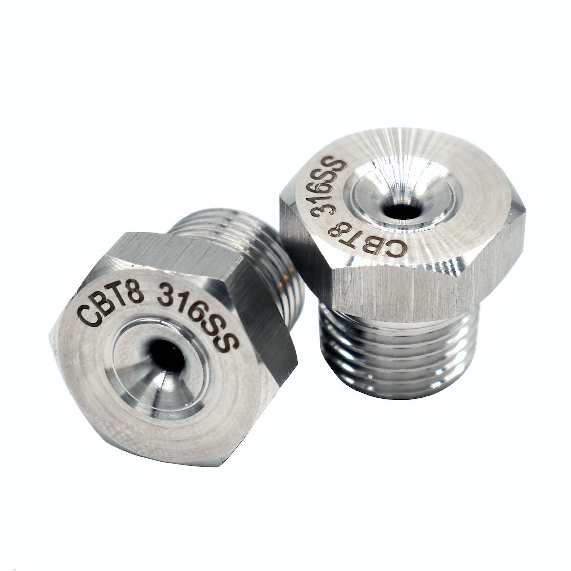 Short type stainless steel/brass wide angle/standard angle full cone wash/cleaning nozzle — изображение 4