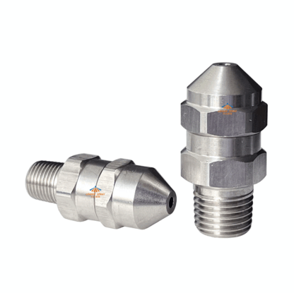 Narrow angle solid full cone spray removable/detachable 15/30 degree high impact superheated steam cooling jet solid nozzle — изображение 2