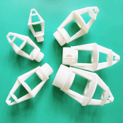 ABS plastic Cooling tower white sprinkler water distributor three splash flower basket hollow cone spray jet nozzle — изображение 3