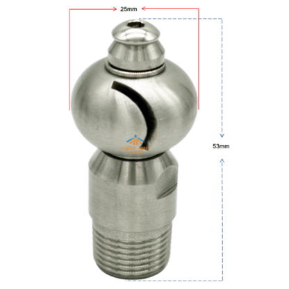 3/8" male thread 360 degree spray ball automatic rotating bottle cleaning nozzle — изображение 2