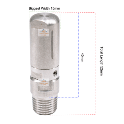 1/4 wine bottle clean spray width 15mm stainless steel 360 degree rotating small tank washing spray jet nozzle — изображение 6