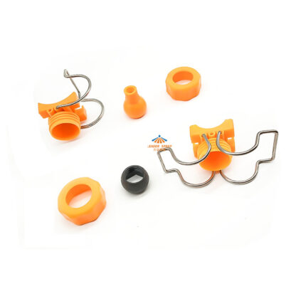 Plastic PP 1/8" 1/4" 3/8" female thread double single clamp/clip adjustable ball connector/adapter — изображение 5