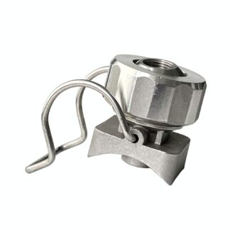 Stainless steel SS adjustable ball cone flat fan spiral spraying heads single clamp/clip nozzle