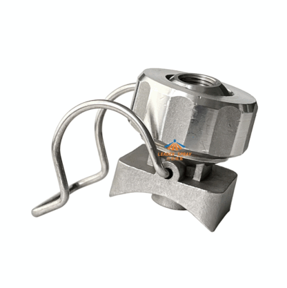 Stainless steel SS adjustable ball cone flat fan spiral spraying heads single clamp/clip nozzle