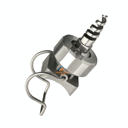 Stainless steel SS adjustable ball cone flat fan spiral spraying heads single clamp/clip nozzle — изображение 2